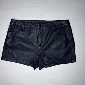 Black Forever 21 Pleather Shorts
